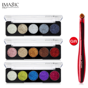 IMAGIC Glitter Eye Shadow Palette Buy 3 Get 1 Gift 3pcs/set 5 Colors Glitters