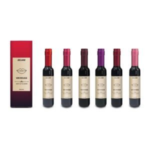 Vin Rouge Lip Tint, Non-Stick Cup Color Development Portable Waterproof Non-Fading Moisturizing Red Wine Bottle Lip Glaze